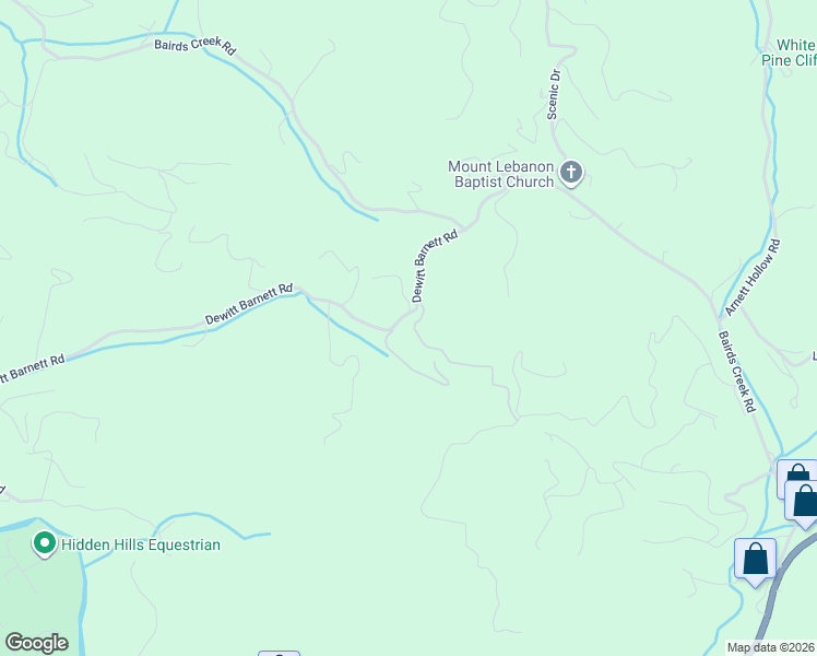 map of restaurants, bars, coffee shops, grocery stores, and more near 324 Dewitt Barnett Road in Vilas