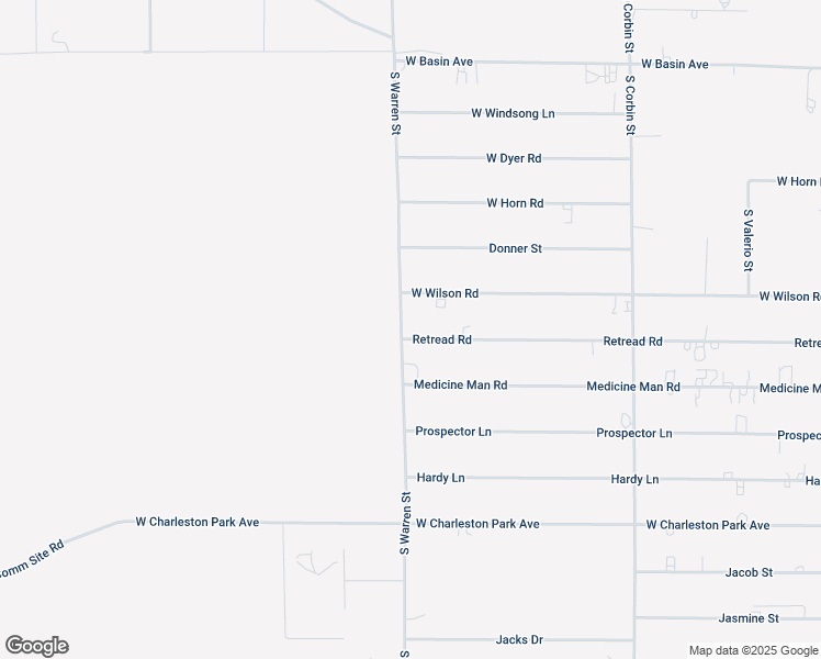 map of restaurants, bars, coffee shops, grocery stores, and more near 4980 Retread Road in Pahrump