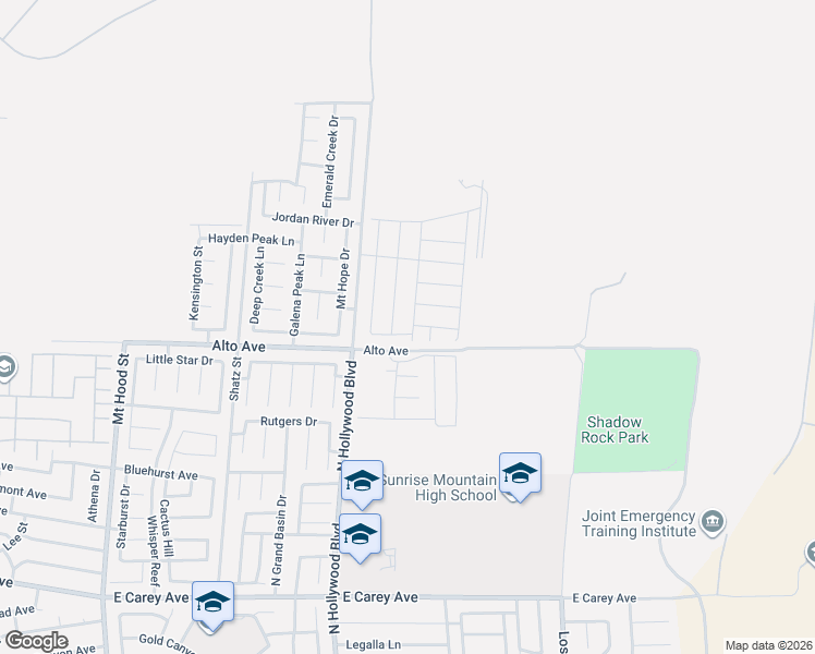 map of restaurants, bars, coffee shops, grocery stores, and more near 6700-7174 Alto Avenue in Las Vegas