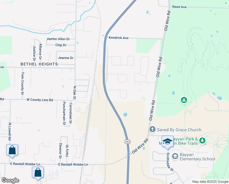 map of restaurants, bars, coffee shops, grocery stores, and more near 962 Remington Drive in Bethel Heights
