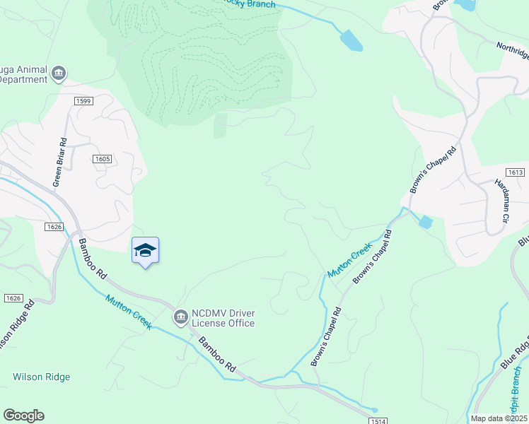 map of restaurants, bars, coffee shops, grocery stores, and more near 691 Rocky Mountain Road in Boone