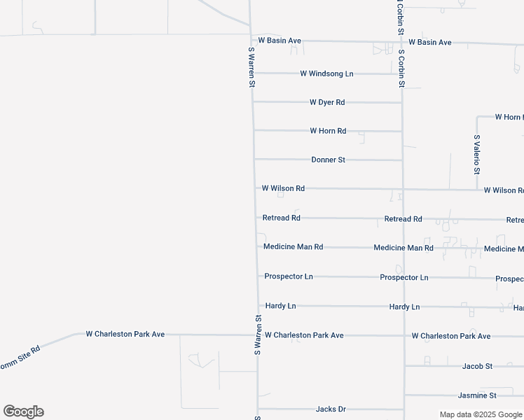 map of restaurants, bars, coffee shops, grocery stores, and more near 4980 Retread Road in Pahrump