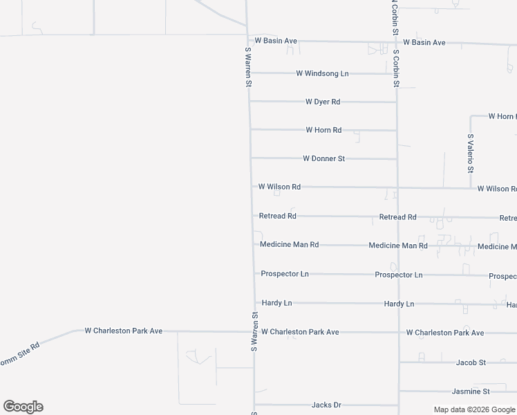 map of restaurants, bars, coffee shops, grocery stores, and more near 531 South Warren Street in Pahrump
