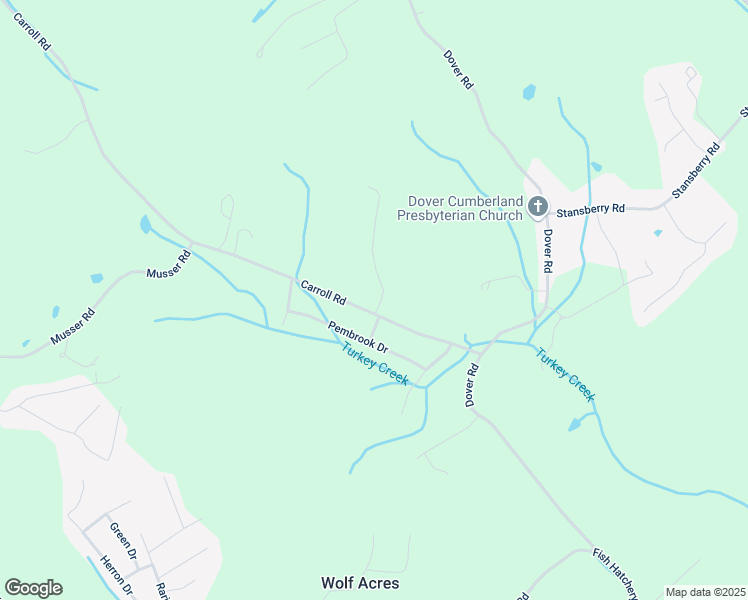map of restaurants, bars, coffee shops, grocery stores, and more near 1793 Carroll Road in Morristown