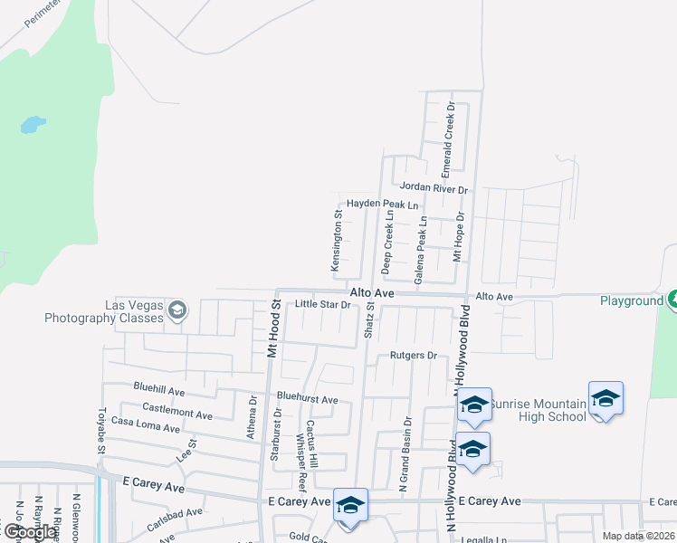 map of restaurants, bars, coffee shops, grocery stores, and more near 6439 Woodsey Court in Las Vegas
