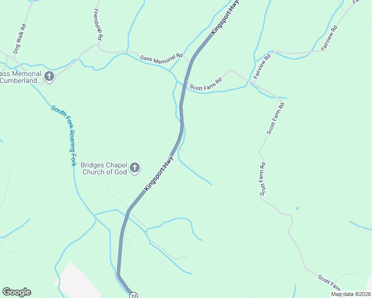 map of restaurants, bars, coffee shops, grocery stores, and more near 2900 Kingsport Highway in Greeneville