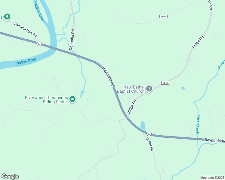 map of restaurants, bars, coffee shops, grocery stores, and more near 9650 Reynolda Road in Tobaccoville
