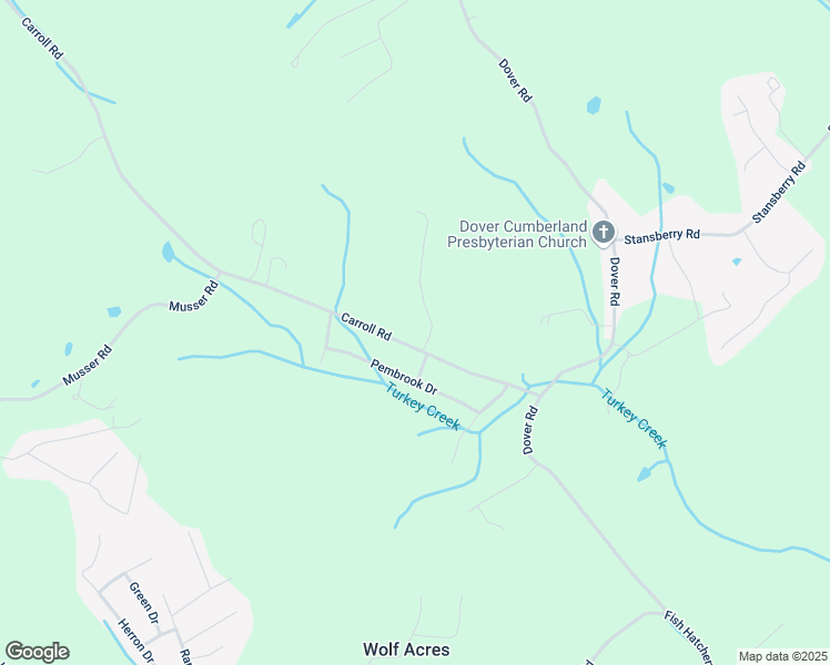 map of restaurants, bars, coffee shops, grocery stores, and more near 1793 Carroll Road in Morristown