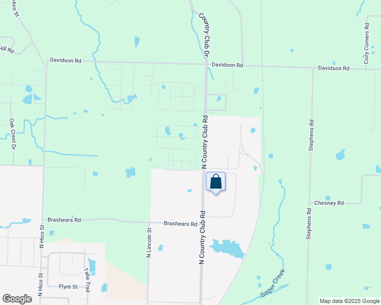 map of restaurants, bars, coffee shops, grocery stores, and more near 14701 North Country Club Road in Siloam Springs