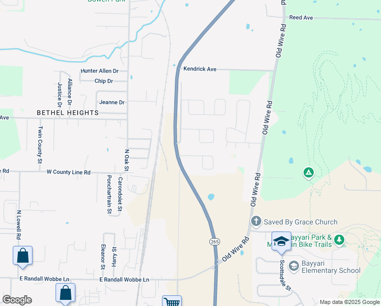map of restaurants, bars, coffee shops, grocery stores, and more near 962 Remington Drive in Springdale