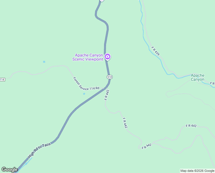 map of restaurants, bars, coffee shops, grocery stores, and more near 6580 Highway 518 in Ranchos de Taos