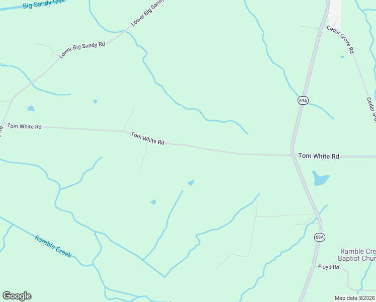 map of restaurants, bars, coffee shops, grocery stores, and more near 905 Tom White Road in Big Sandy