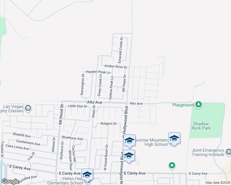 map of restaurants, bars, coffee shops, grocery stores, and more near 2865 Dome Peak Court in Las Vegas
