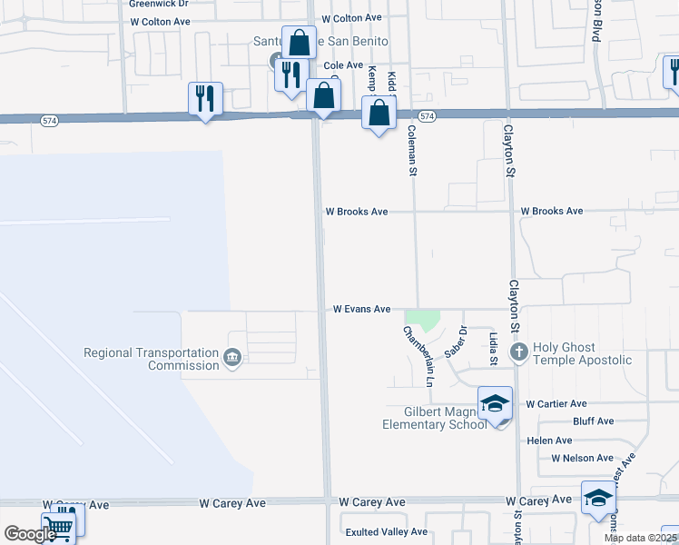 map of restaurants, bars, coffee shops, grocery stores, and more near 2795 West Brooks Avenue in North Las Vegas