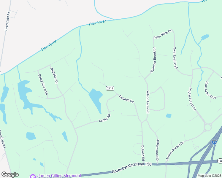 map of restaurants, bars, coffee shops, grocery stores, and more near 7585 Dubach Road in Summerfield