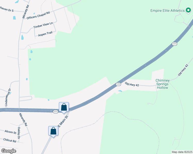 map of restaurants, bars, coffee shops, grocery stores, and more near 4646 Tennessee 111 in Cookeville