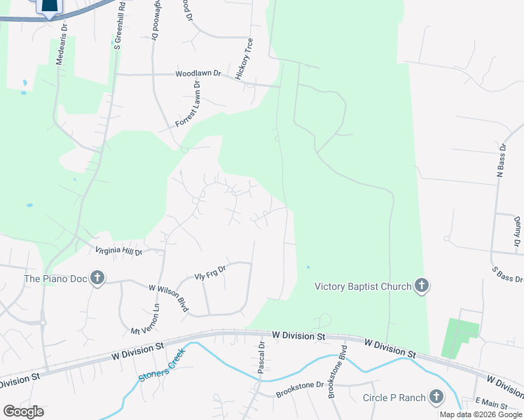 map of restaurants, bars, coffee shops, grocery stores, and more near 604 Georgian Way in Mt. Juliet