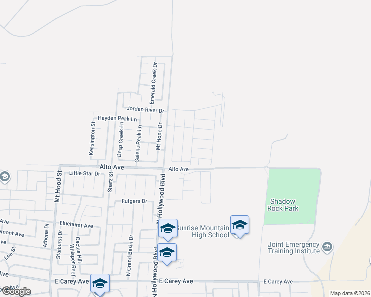 map of restaurants, bars, coffee shops, grocery stores, and more near 2866 Gunnery Forge Street in Las Vegas