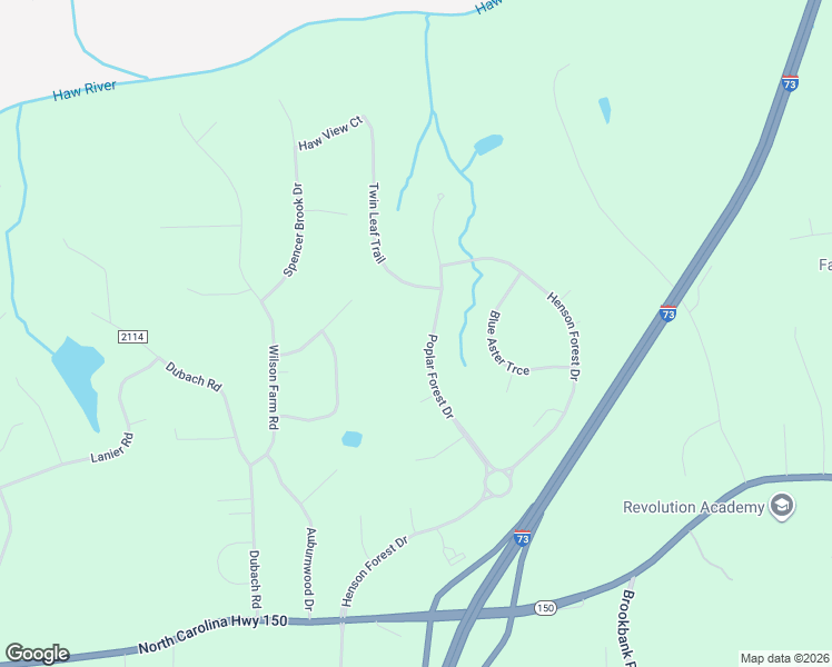 map of restaurants, bars, coffee shops, grocery stores, and more near 6329 Poplar Forest Drive in Summerfield