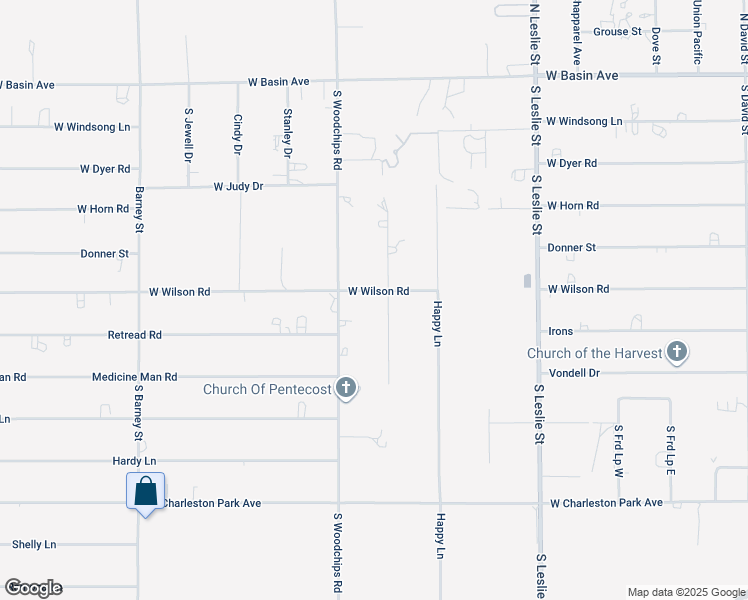 map of restaurants, bars, coffee shops, grocery stores, and more near 520 Cynthia Street in Pahrump