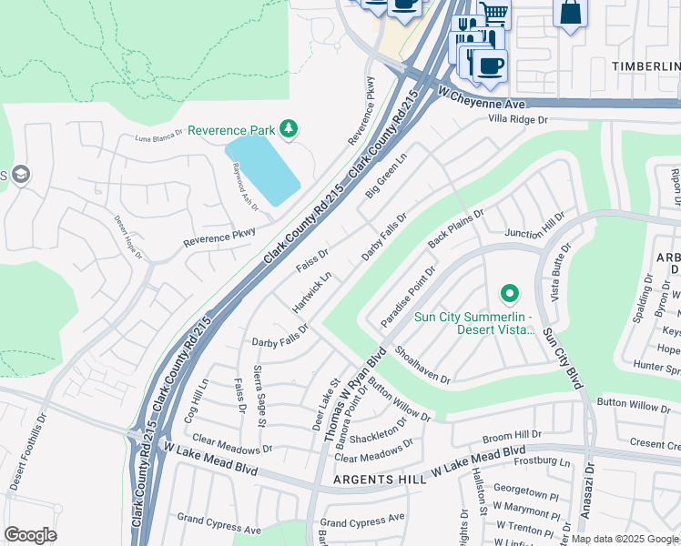map of restaurants, bars, coffee shops, grocery stores, and more near 10804 Albright Place in Las Vegas