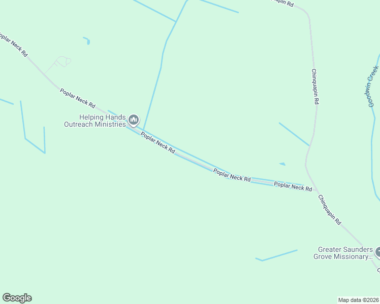 map of restaurants, bars, coffee shops, grocery stores, and more near 236 Poplar Neck Road in Hertford