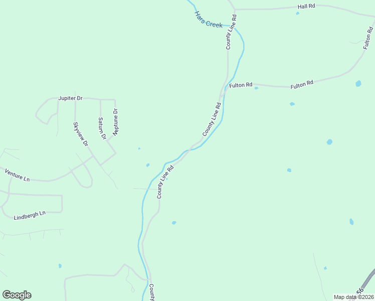 map of restaurants, bars, coffee shops, grocery stores, and more near County Line Road in Ash Flat