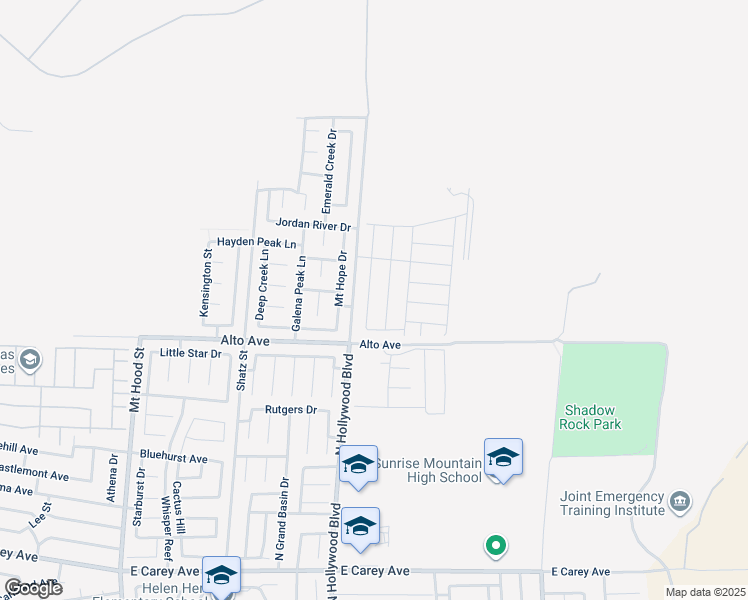 map of restaurants, bars, coffee shops, grocery stores, and more near 2870 Gaffer Film Street in Las Vegas