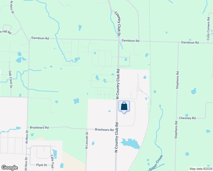 map of restaurants, bars, coffee shops, grocery stores, and more near 14701 North Country Club Road in Siloam Springs