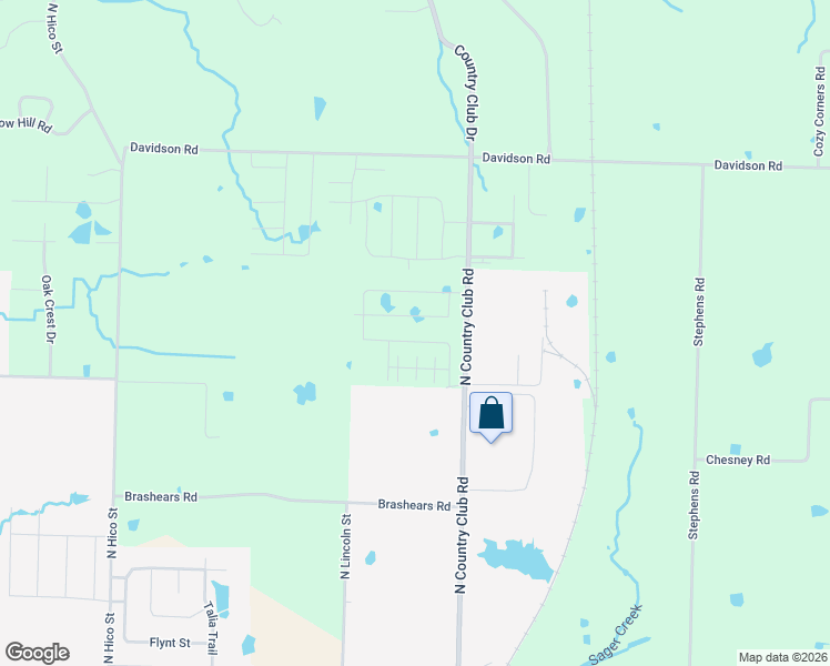 map of restaurants, bars, coffee shops, grocery stores, and more near 14701 North Country Club Road in Siloam Springs