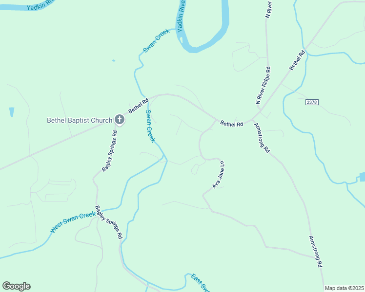 map of restaurants, bars, coffee shops, grocery stores, and more near 234 Ava Jane Lane in Jonesville