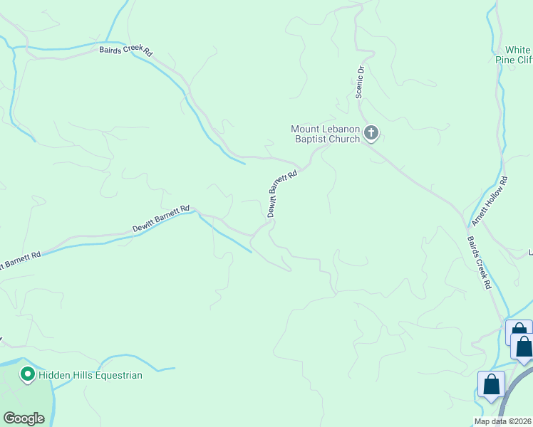 map of restaurants, bars, coffee shops, grocery stores, and more near 324 Dewitt Barnett Road in Vilas