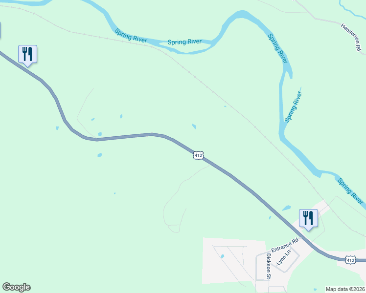 map of restaurants, bars, coffee shops, grocery stores, and more near 5597 U.S. 63 in Imboden