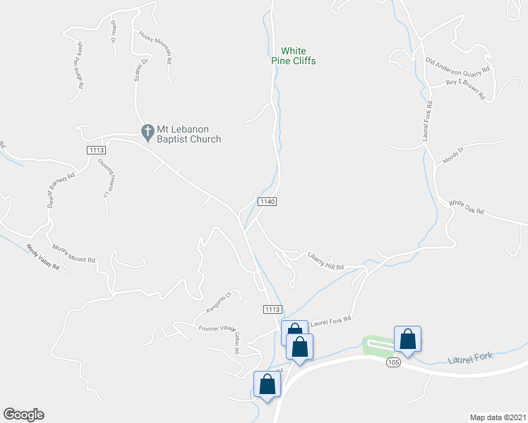 map of restaurants, bars, coffee shops, grocery stores, and more near 196 Arnett Hollow Road in Vilas