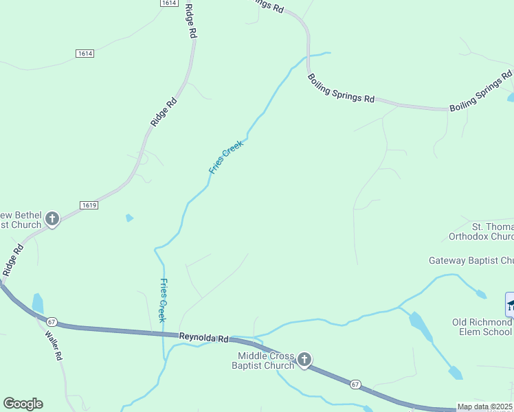 map of restaurants, bars, coffee shops, grocery stores, and more near Elkvue Drive in Forsyth County