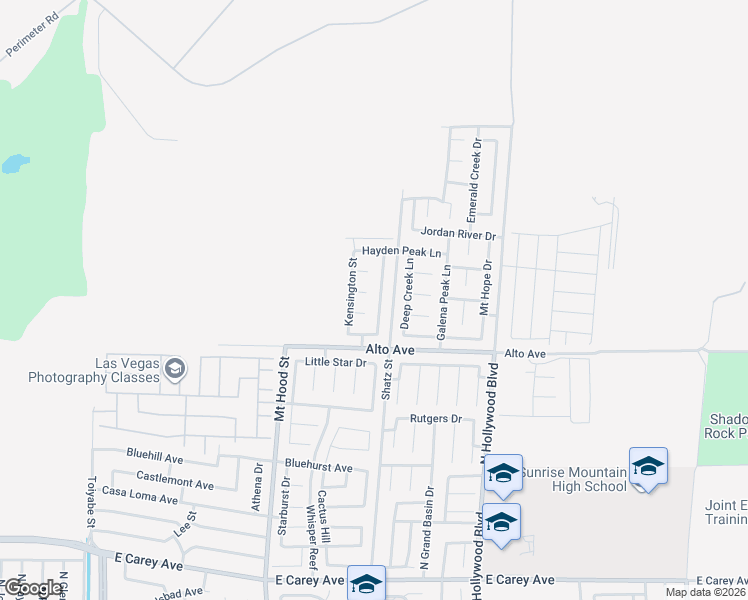 map of restaurants, bars, coffee shops, grocery stores, and more near 6439 Woodsey Court in Las Vegas