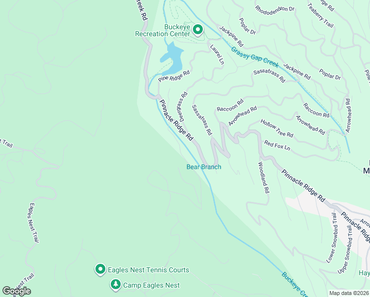 map of restaurants, bars, coffee shops, grocery stores, and more near 350 Buckeye Ridge Road in Beech Mountain