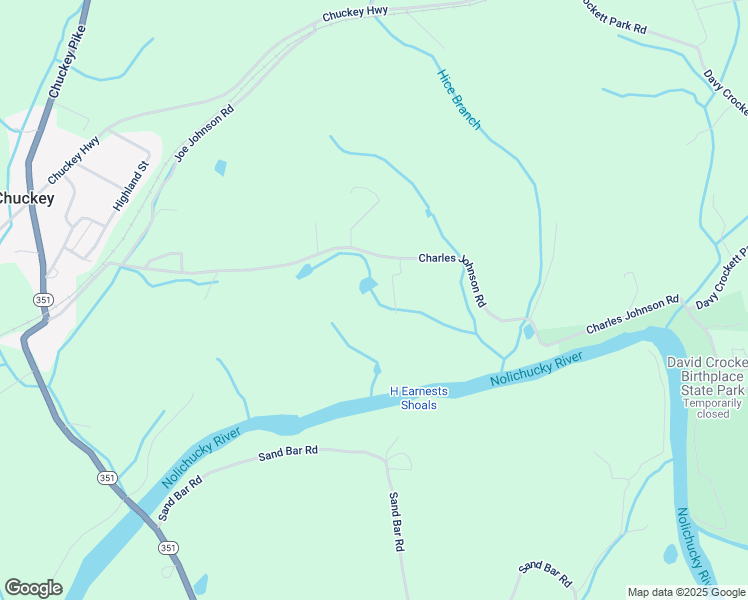 map of restaurants, bars, coffee shops, grocery stores, and more near Chuckey Overlook in Chuckey