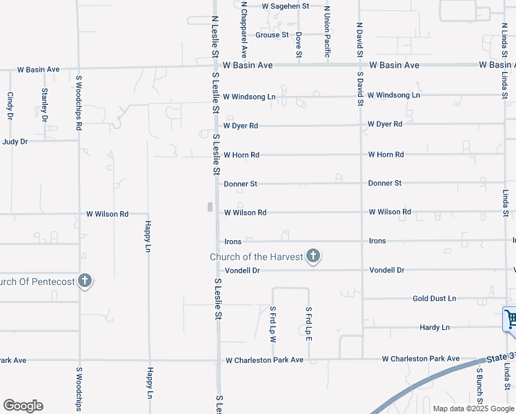map of restaurants, bars, coffee shops, grocery stores, and more near 1861 Donner Street in Pahrump
