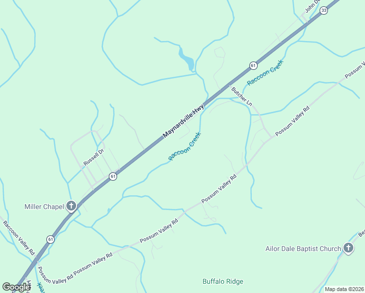 map of restaurants, bars, coffee shops, grocery stores, and more near 225 Brooks Road in Maynardville