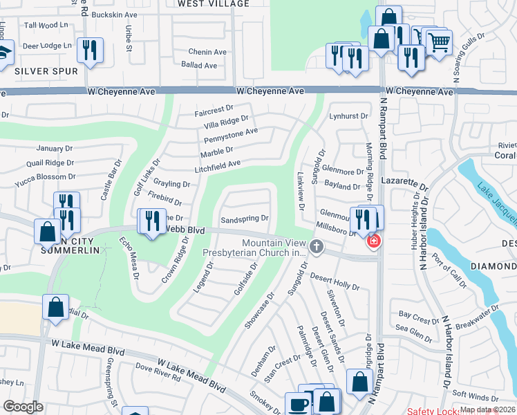 map of restaurants, bars, coffee shops, grocery stores, and more near 8816 Stoney Point Drive in Las Vegas