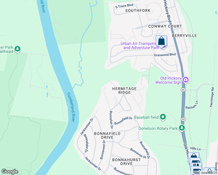 map of restaurants, bars, coffee shops, grocery stores, and more near 906 Forest Dale in Nashville