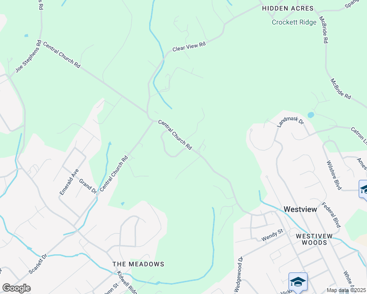 map of restaurants, bars, coffee shops, grocery stores, and more near 1000-1048 Central Church Rd in Morristown