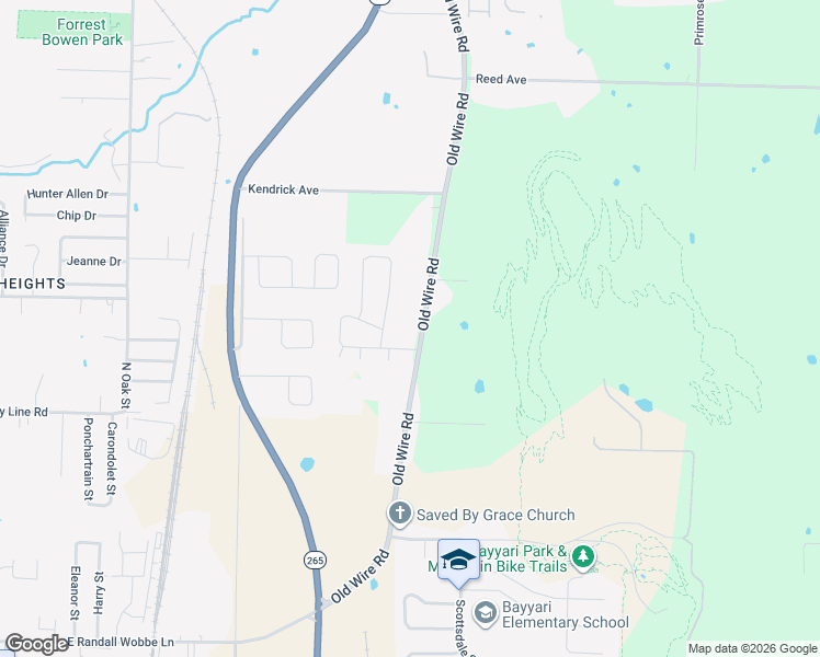 map of restaurants, bars, coffee shops, grocery stores, and more near 3230 Old Wire Road in Springdale