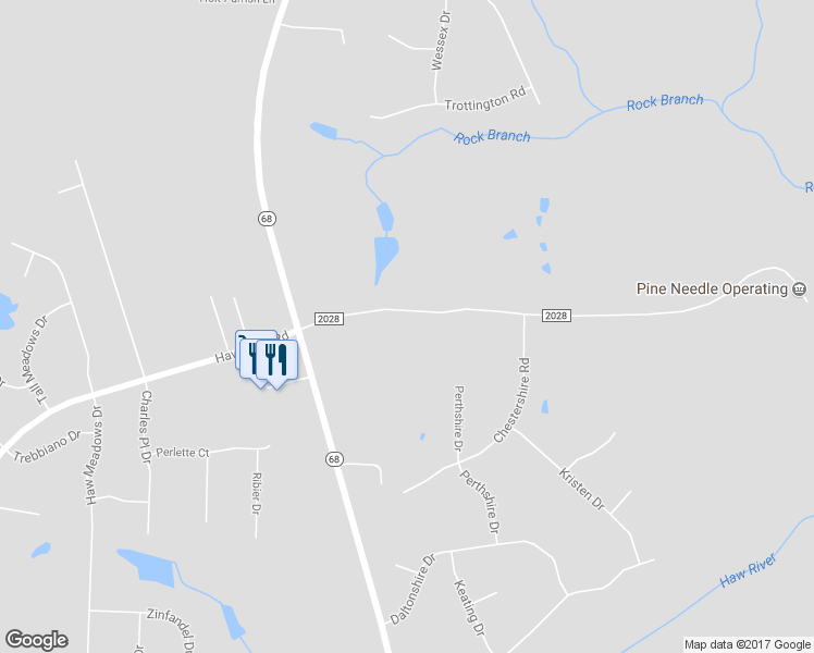 map of restaurants, bars, coffee shops, grocery stores, and more near 8075 Haw River Road in Stokesdale