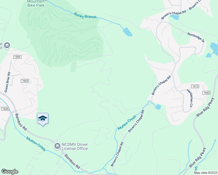 map of restaurants, bars, coffee shops, grocery stores, and more near 954 Rocky Mountain Road in Boone