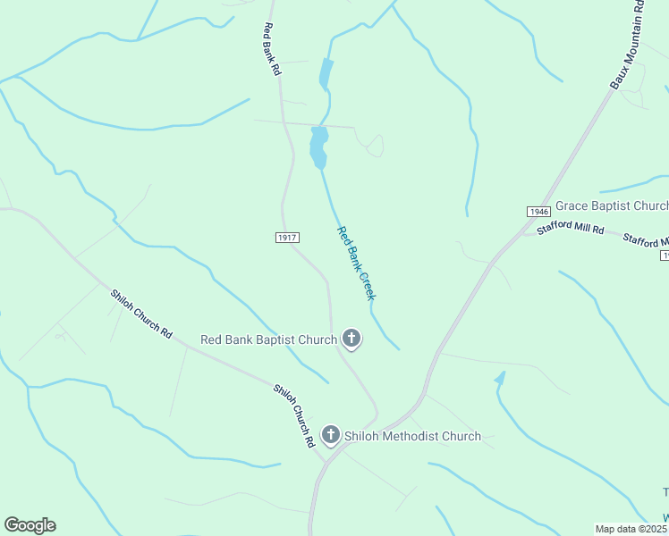 map of restaurants, bars, coffee shops, grocery stores, and more near 6605 Red Bank Road in Germanton