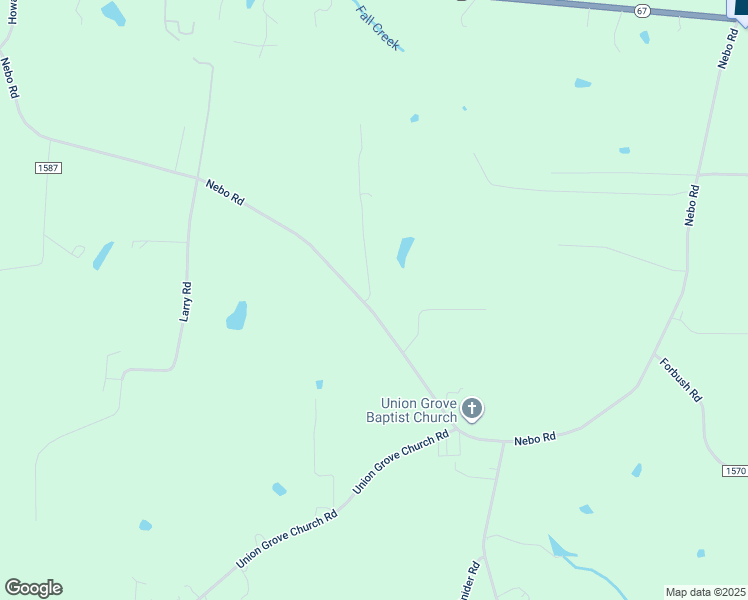 map of restaurants, bars, coffee shops, grocery stores, and more near 2229 Nebo Rd in Boonville
