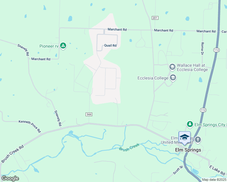 map of restaurants, bars, coffee shops, grocery stores, and more near 705 Flycatcher Trce in Springdale