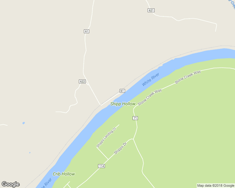 map of restaurants, bars, coffee shops, grocery stores, and more near Shipps Ferry Road in Mountain Home